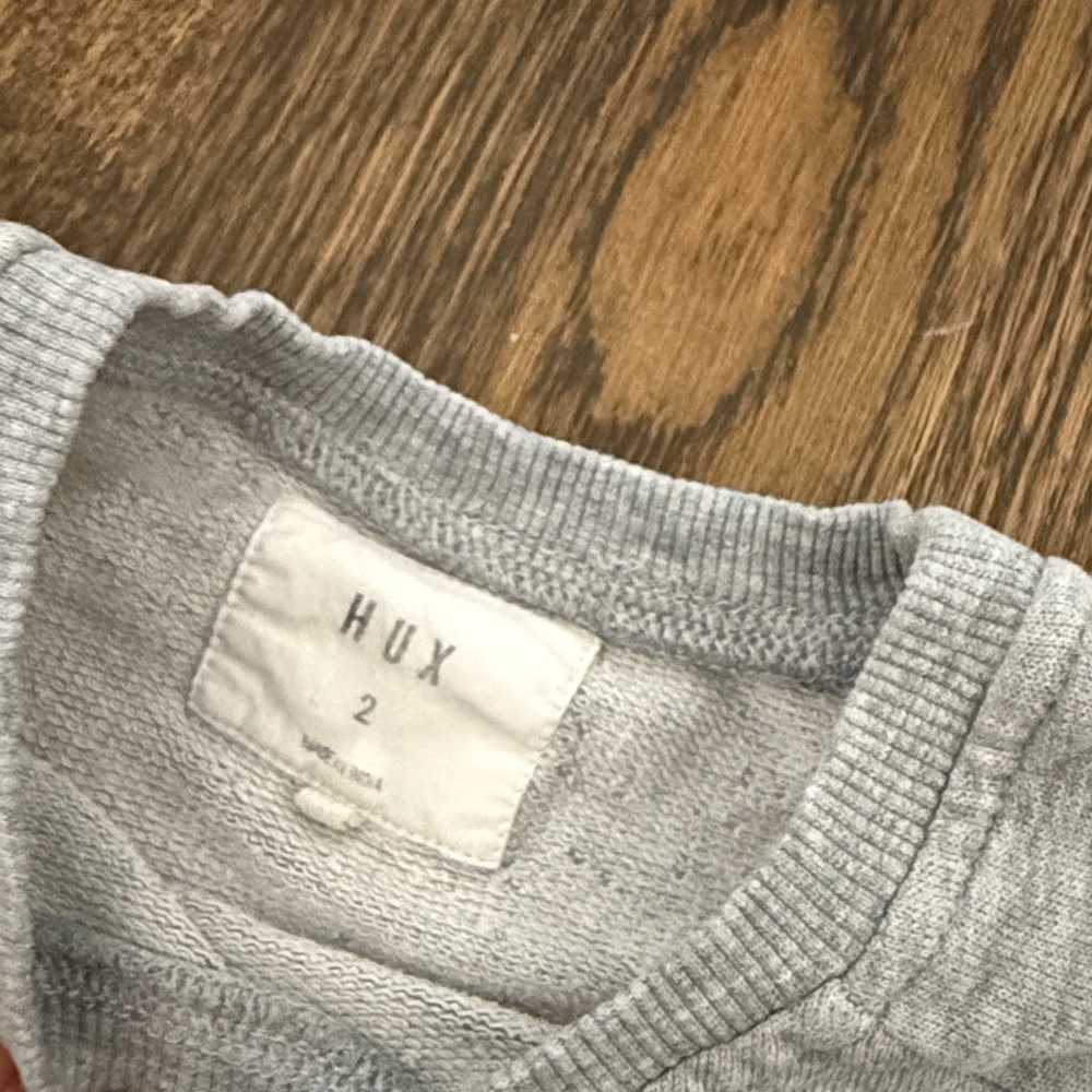 Huxbaby Furry Huxbear Sweatshirt Gray 2T - Picture 2 of 5